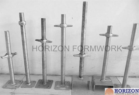 Gedrukt schroef Jack Base en U-Head dia 38mm voor het instellen van steigerhoogte