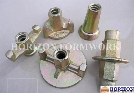 Gegalvaniseerde vormwerk banden staaf systeem, Flanged Wing Nut Steel Cone SGS goedkeuring